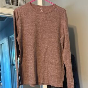 Sonoma Mauve Crew Neck Shirt Soft Knit Casual Wear